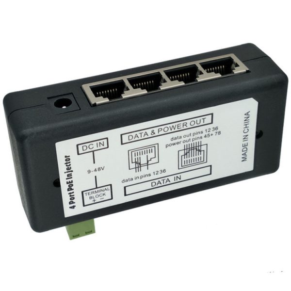 Four Port Centralized TV 4Ch Poe Syringe Box DC - Image 2