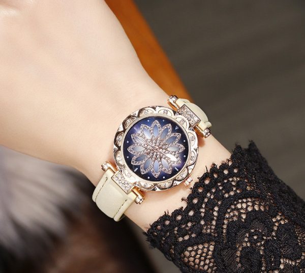 Full Diamond Watch Female Fashion Trend Waterproof Simple Female Watch - Image 6