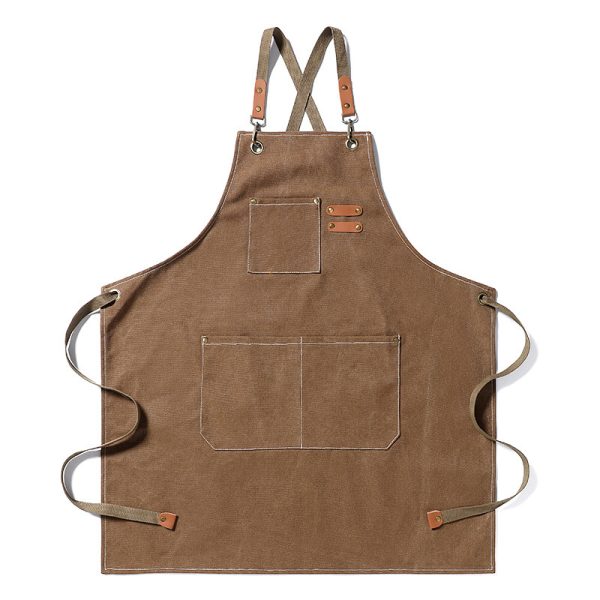 Thickened Canvas Jean Apron Household Barista Kitchen Restaurant - Image 5