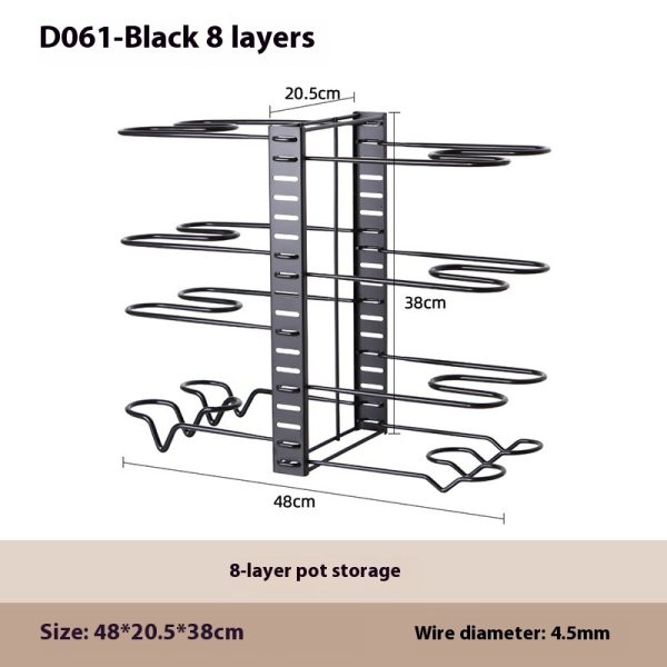 Removable Folding Multi-functional Kitchen Rack - Image 5