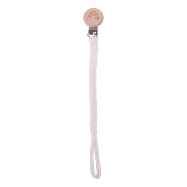 Baby Products Rainbow Beech Wood Pacifier Clip - Image 5