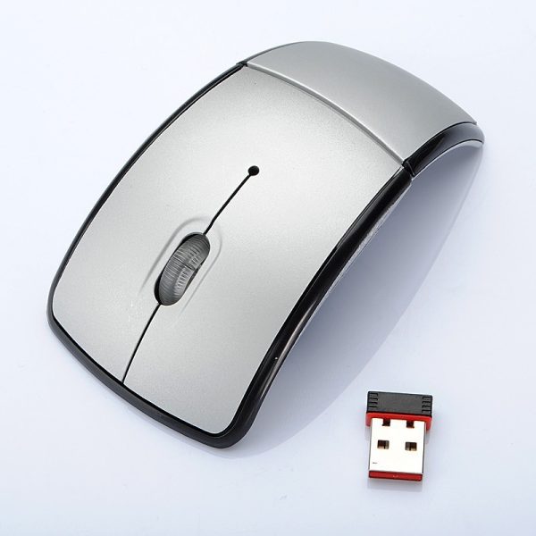 Wireless Optical Mouse Folding Mouse Creative Folding Switch Featured Curved Mouse - Image 2