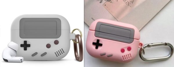 Compatible with Apple, Silicone Cover Case For Airpods Case Cover Compatible With For Airpods Pro Case Classic Game Player Design Case With Keychain - Image 6