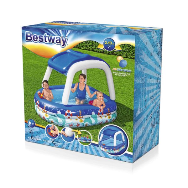 Boat Type Sunshade Pool Children's Paddling Pool Swimming Pool - Image 2