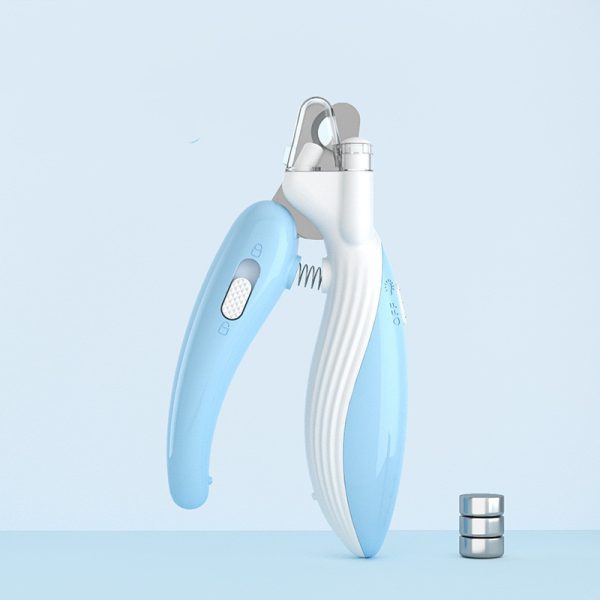 Pet Nail Clippers Dog Nail Clippers Cat Nail Clippers LED Electric Nail Grinder Pet Supplies LED Light Pet Nail Clippers - Image 2