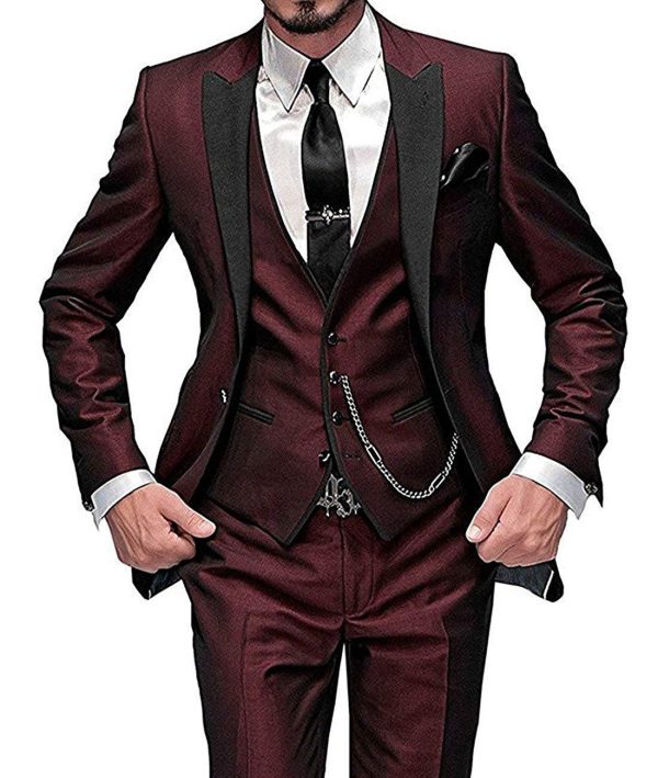 Men's Three-piece Suit Bridegroom Best Wedding Suit - Image 7