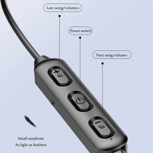 Neck-mounted wireless sports earphones Neck-mounted Binaural Headset - Image 6
