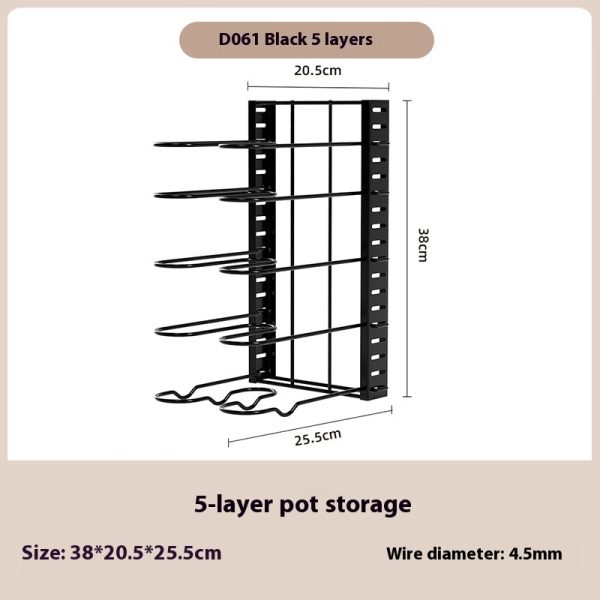 Removable Folding Multi-functional Kitchen Rack - Image 9