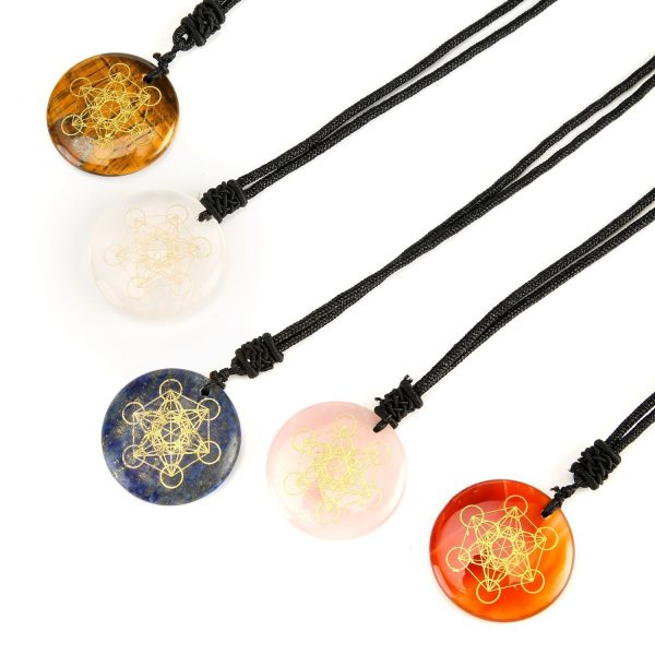 Hot Selling Crystal Multidimensional Metatron Cube Pendant - Image 9