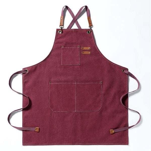 Thickened Canvas Jean Apron Household Barista Kitchen Restaurant - Image 6