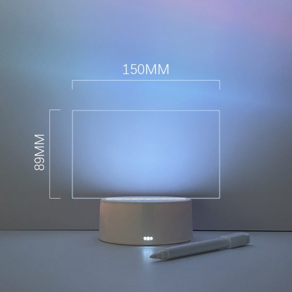 Bedside Message Writing Board Acrylic Night Light - Image 4
