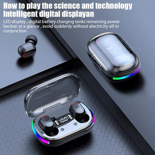Mini Wireless Earbuds - Earbud Headphones With Digital Display Bluetooth Earbuds TWS 5.3 Wireless Headphones Earphone Waterproof For All Phones - Image 4