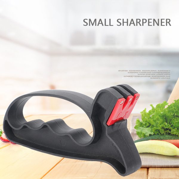 Knife Sharpener Handheld Scissor Blade Sharpening Convenient Kitchen Tools Grindstone 2 In 1 Kitchen Gadgets - Image 7