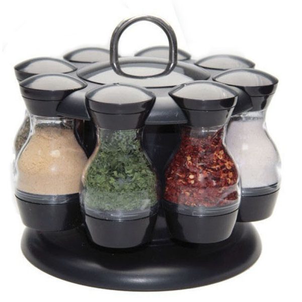Double-layer Rotating Spice Rack For Household Kitchen - Image 3