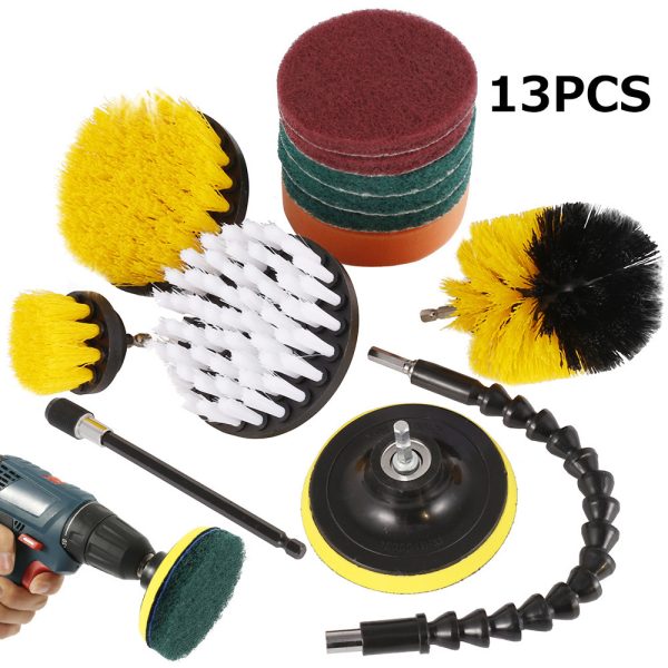 Clean Kitchen Floor, Multifunctional Electric Drill Brush For Automobile Tires - Image 5