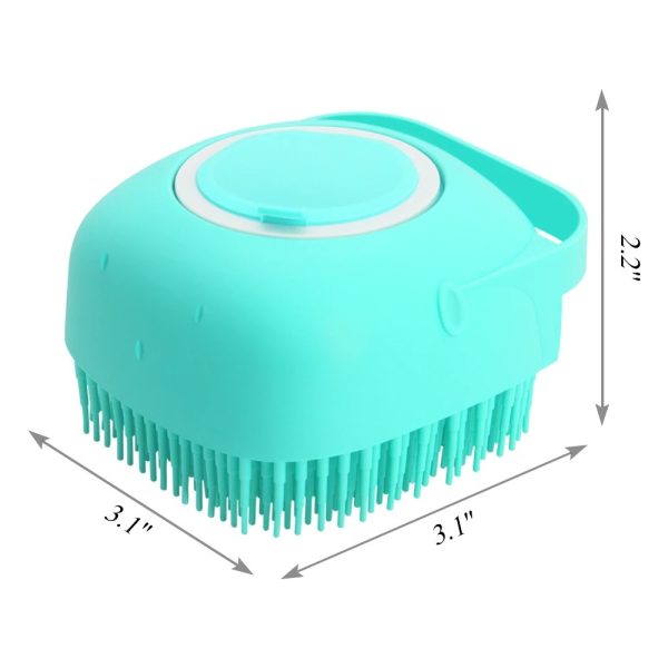 Pet Dog Shampoo Massager Brush Cat Massage Comb Grooming Scrubber Shower Brush For Bathing Short Hair Soft Silicone Brushes - Image 6