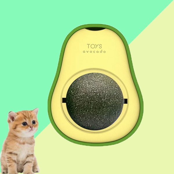 Avocado Cat Mint Multifunctional Catnip Toy 360 Rotating Self-healing Artifact Pet Supplies - Image 3