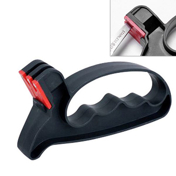Knife Sharpener Handheld Scissor Blade Sharpening Convenient Kitchen Tools Grindstone 2 In 1 Kitchen Gadgets - Image 8