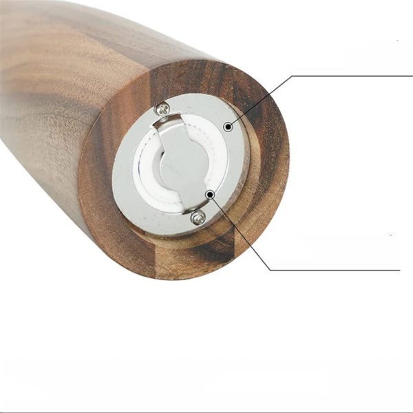 Seasoning Bottle Pepper Mill Spice Mill Wooden Kitchen Use - Image 5