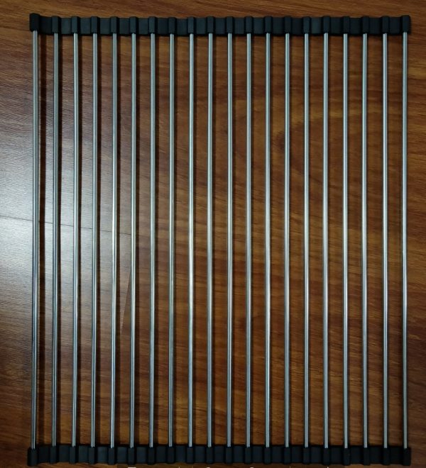 Folding Kitchen Drain Sink Rack Stainless Steel - Image 5