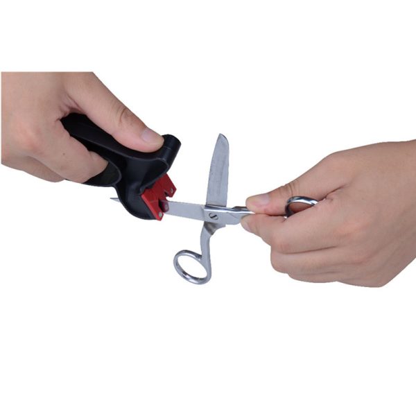 Knife Sharpener Handheld Scissor Blade Sharpening Convenient Kitchen Tools Grindstone 2 In 1 Kitchen Gadgets - Image 5