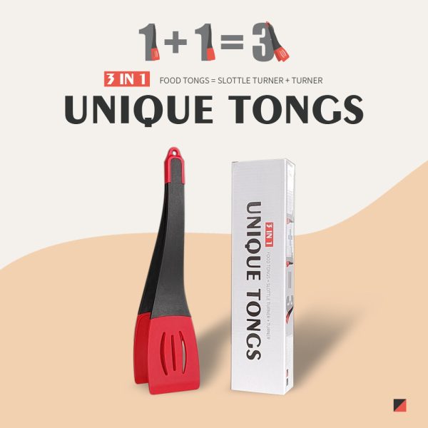3 In 1 Frying Spatula Clip Silicone Food Clip Frying Steak Pancakes Shovel Slotted Turners Kitchen Tools Cooking Utensils Kitchen Gadgets - Image 4