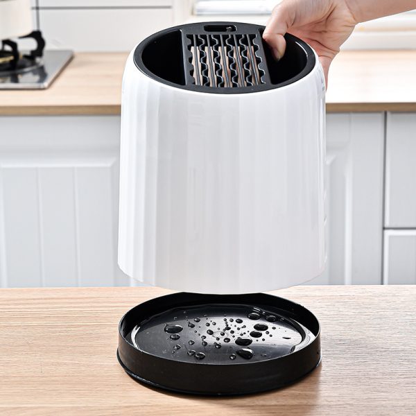 Kitchen Multifunctional Rotating Storage Draining Rack - Image 3