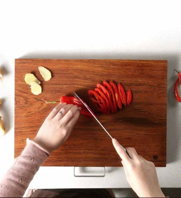 Home Kitchen Pear Wood Chopping Board - Image 5